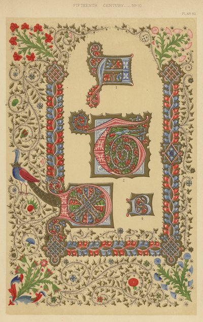 Femtende århundre (chromolitho) av English School