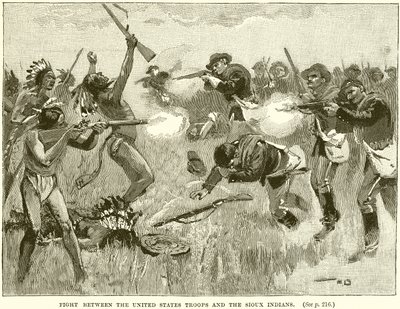 Kamp mellom USAs tropper og Sioux-indianerne av English School