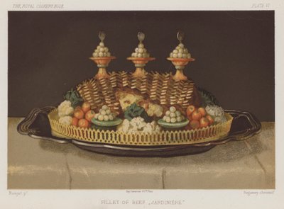 Bifffilet "Jardiniere" (chromolitho) av English School