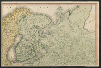 Finland og Russland, fra Europa, som beskriver alle endringene i territoriet, sammen med deres avvik i grenselinjene til dets mange imperier og stater som ble enige om og bekreftet av den definitive traktaten i Paris, 20. november 1815, publisert 1816 (col av English School