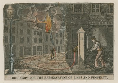 Brannpumper for bevaring av liv og eiendom av English School