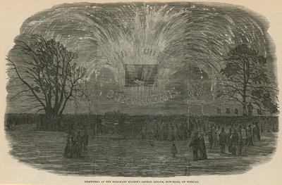 Fyrverkeri på Merchant Seamens Orphan Asylum av English School