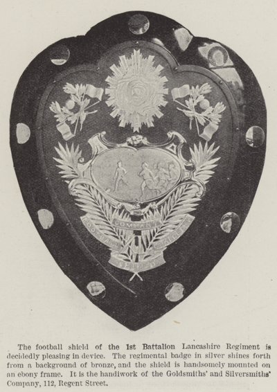 Første bataljon Lancashire Regiment (gravering) av English School