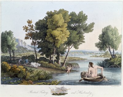Fiske og pløying i England - i "" keltere og gotere, skikker til innbyggerne på de britiske øyer på begynnelsen av 600-tallet og gotiske nasjoner på vestkysten av Østersjøen", av S.R. Meyrick og Ch. Smith av English School