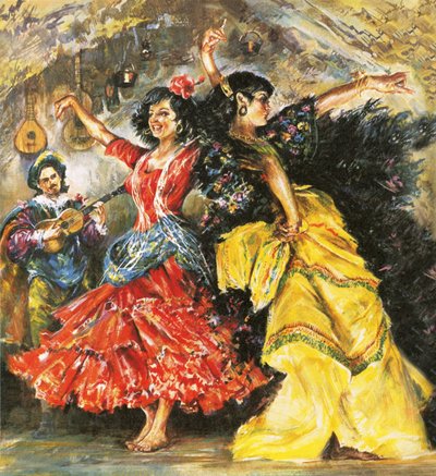 Flamenco dansere av English School