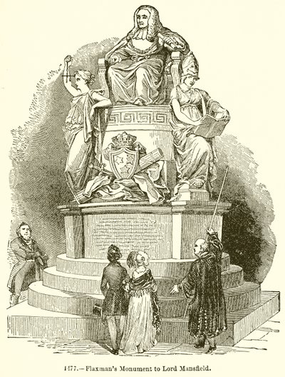 Flaxmans monument til Lord Mansfield av English School