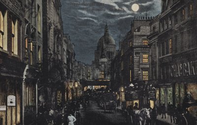Fleet Street og St Pauls, London av English School