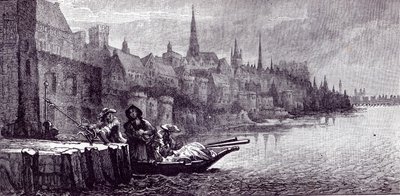 Flight of King James om morgenen 11. desember 1688, fra 
