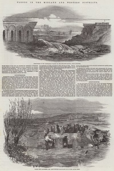 Flom i Midland og Western District (gravering) av English School