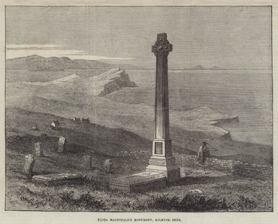 Flora MacDonalds monument, Kilmuir, Skye (gravering) av English School