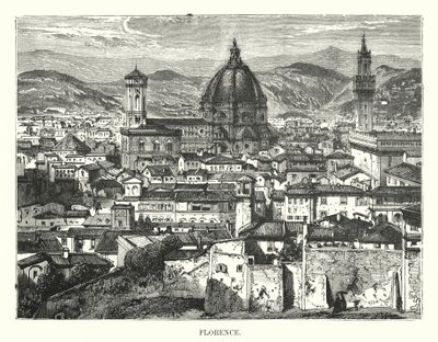 Firenze (gravering) av English School