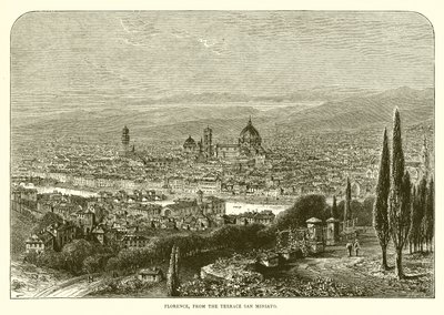Firenze fra terrassen til San Miniato av English School