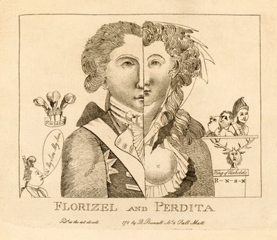 Florizel og Perdita, pub. ca. 1783 (gravering) av English School