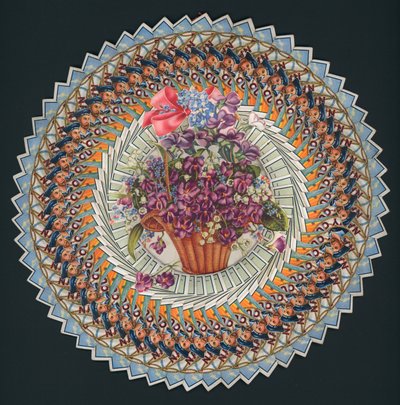 Blomst laget av gamle sigarettbokser av English School