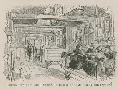 Utenlandsk jødisk Beth Hamidrash (Huset for læring) i East End av English School