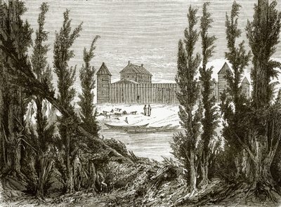 Fort Edmonton, ved den øvre Saskatchewan-elven av English School