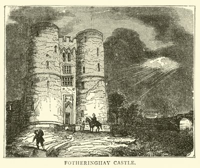 Fotheringhay Castle av English School