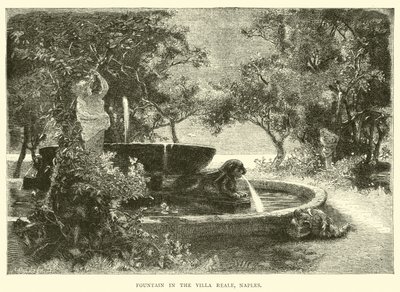 Fontene i Villa Reale, Napoli av English School