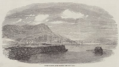 Foynes havn, elven Shannon (gravering) av English School