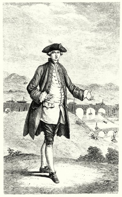 Francis Egerton, tredje hertug av Bridgewater, pioner innen kanalbygging i Storbritannia (gravering) av English School