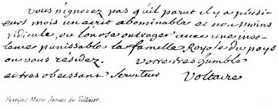 Francois Marie Arouet av Voltaire av English School