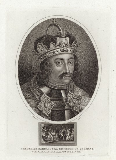 Frederick Barbarossa, keiser av Tyskland av English School