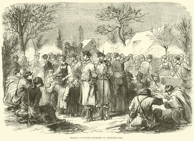 Franske flyktende soldater i Sveits, november 1870 av English School
