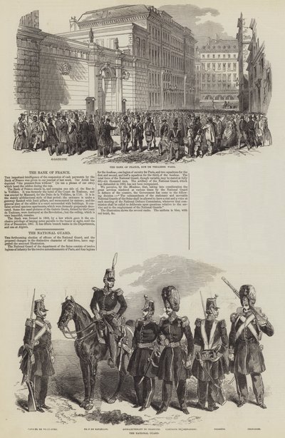 Den franske revolusjonen av 1848 (gravering) av English School