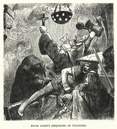 Friar Ilsans fremmaning av Wildeber (gravering) av English School