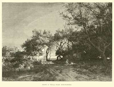 Fra en villa nær Bordighera av English School