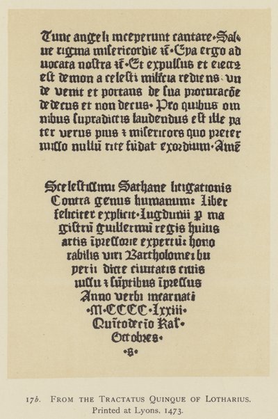 Fra Tractatus Quinque av Lotharius, trykt i Lyon av English School
