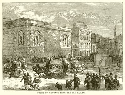 Foran Newgate fra Old Bailey av English School