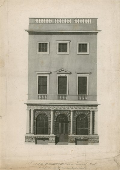Foran Banking House i Lombard Street, bygget for avdøde Sir Charles Asgill, Bart av English School