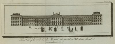 Forfra av det nye St Lukes Hospital av English School