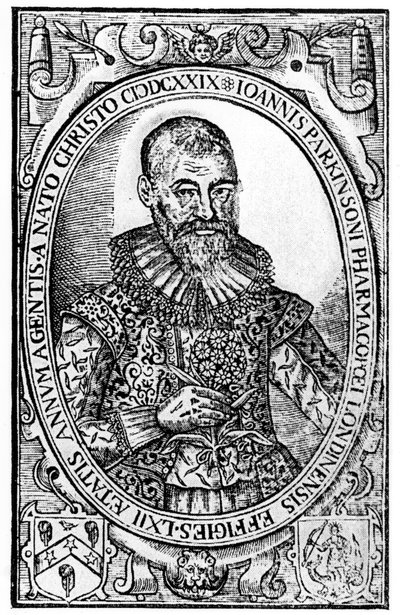 Frontispice for Paradisi in Sole Paradisus Terrestris av John Parkinson, utgitt 1629 av English School
