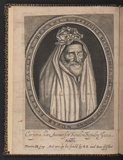 Frontispiece fra Deaths Duell av John Donne av English School