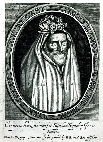 Frontispice of Deaths Duell av John Donne (1572-1631) utgitt 1632 av English School