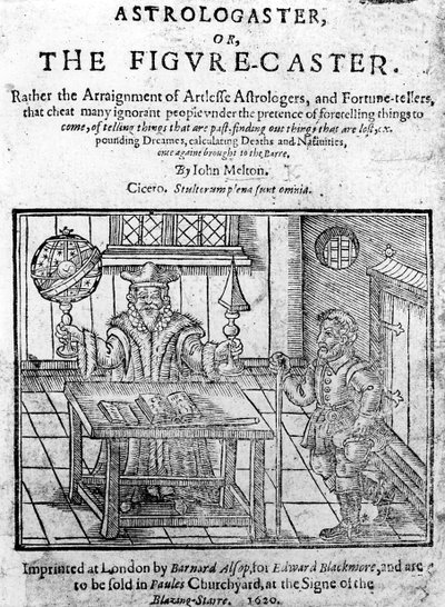 Frontispice to Astrologaster, or the Figure-Caster av John Melton, utgitt i 1620 av English School