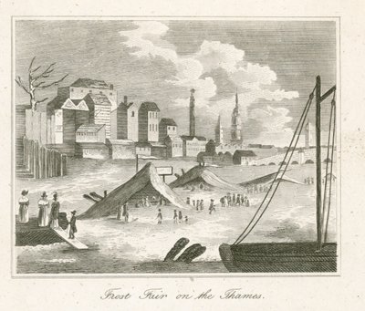 Frostmesse auf der Themse von English School