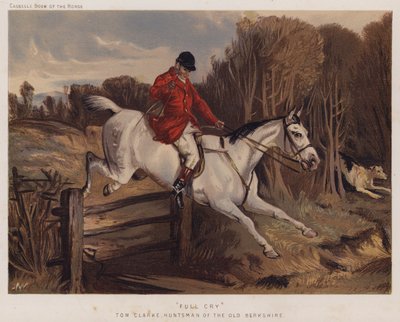 "Full Cry," Tom Clarke, Huntsman of the Old Berkshire av English School