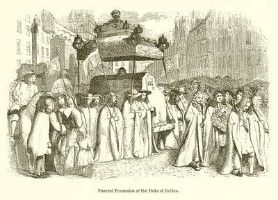 Begräbnisprozession des Herzogs von Rothes von English School