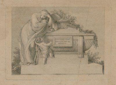 Begravelsesbillett for Sir Joshua Reynolds, 3. mars 1792 av English School