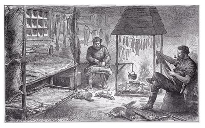 Pelsfangere i Canada, 1880 av English School