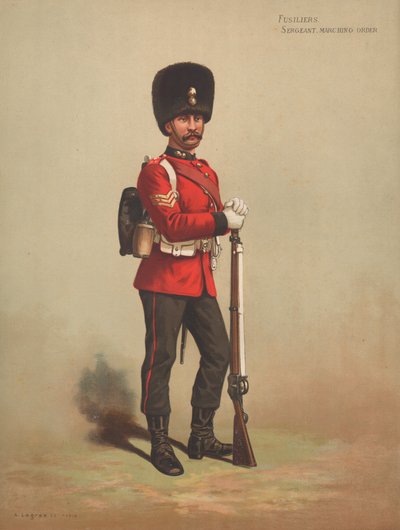 Fusiliers, sersjant, marsjorden av English School