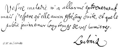 G W de Leibniz av English School