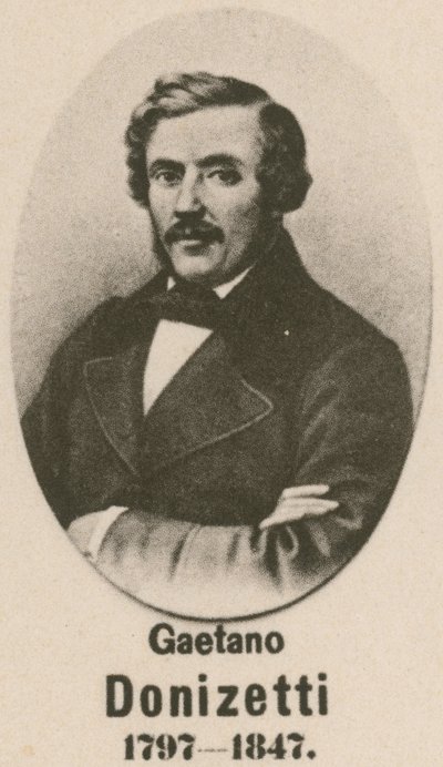 Gaetano Donizetti (gravyr) av English School