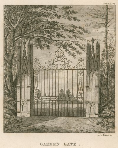 Hageport ved Strawberry Hill, Twickenham, London av English School