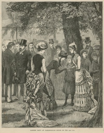 Hagefest på Marlborough House 23. juli 1883 av English School