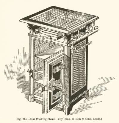 Gasskomfyr, av Charles Wilson and Sons, Leeds av English School