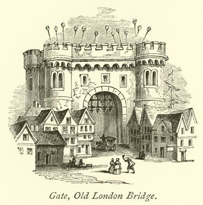 Gate, Old London Bridge av English School